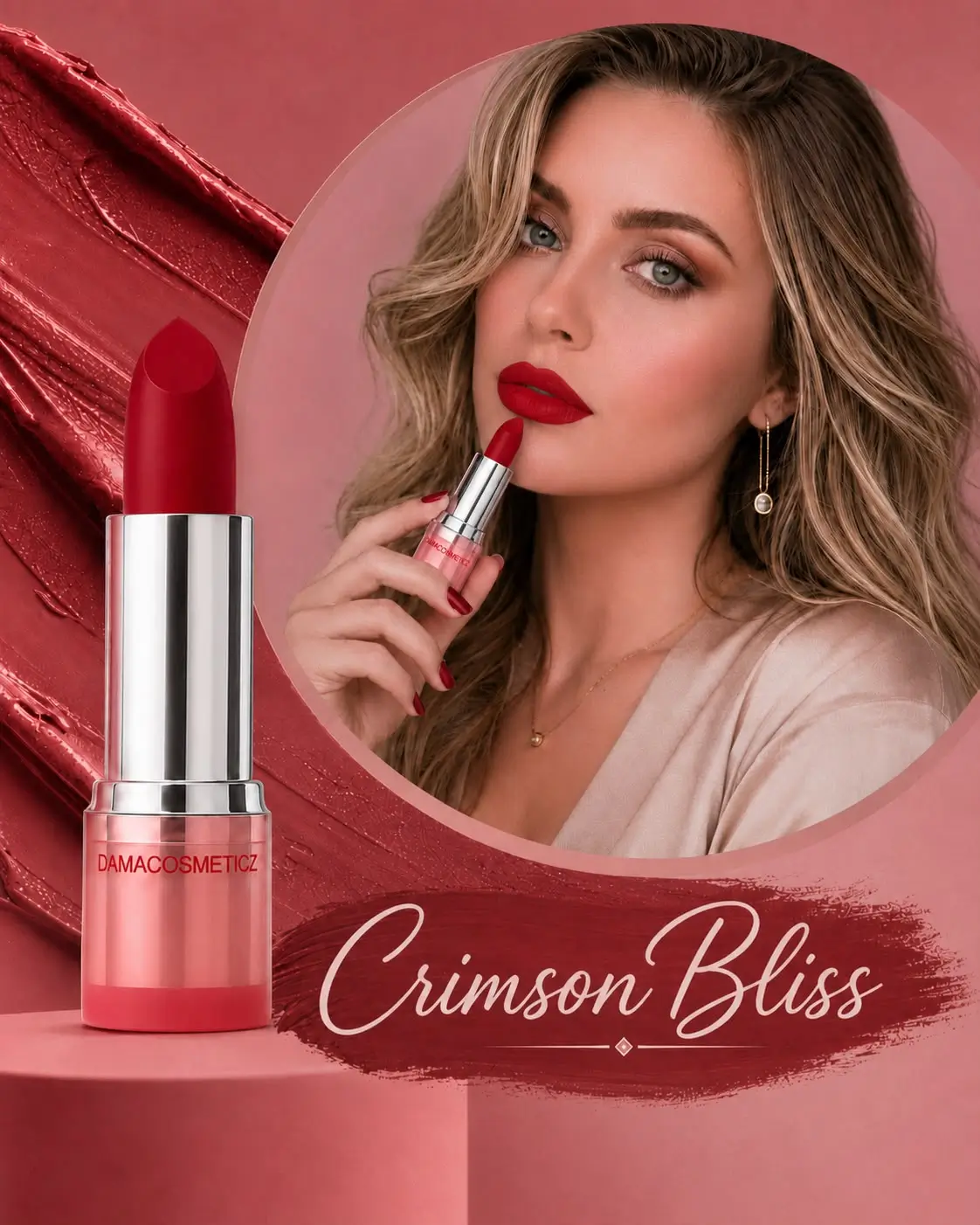 Damatint Lipstick – Crimson Bliss - Image 3